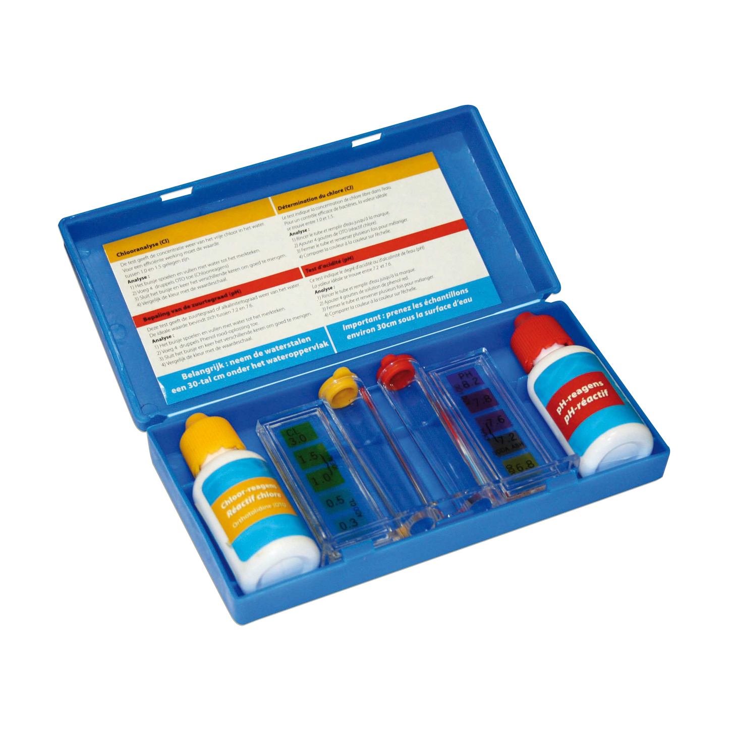 Test kit (ph + cl-testflesjes)
