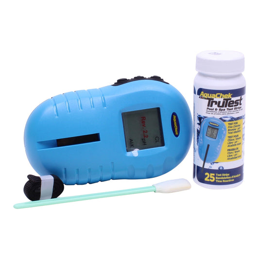 Aquachek digitale tester + 50 teststrips