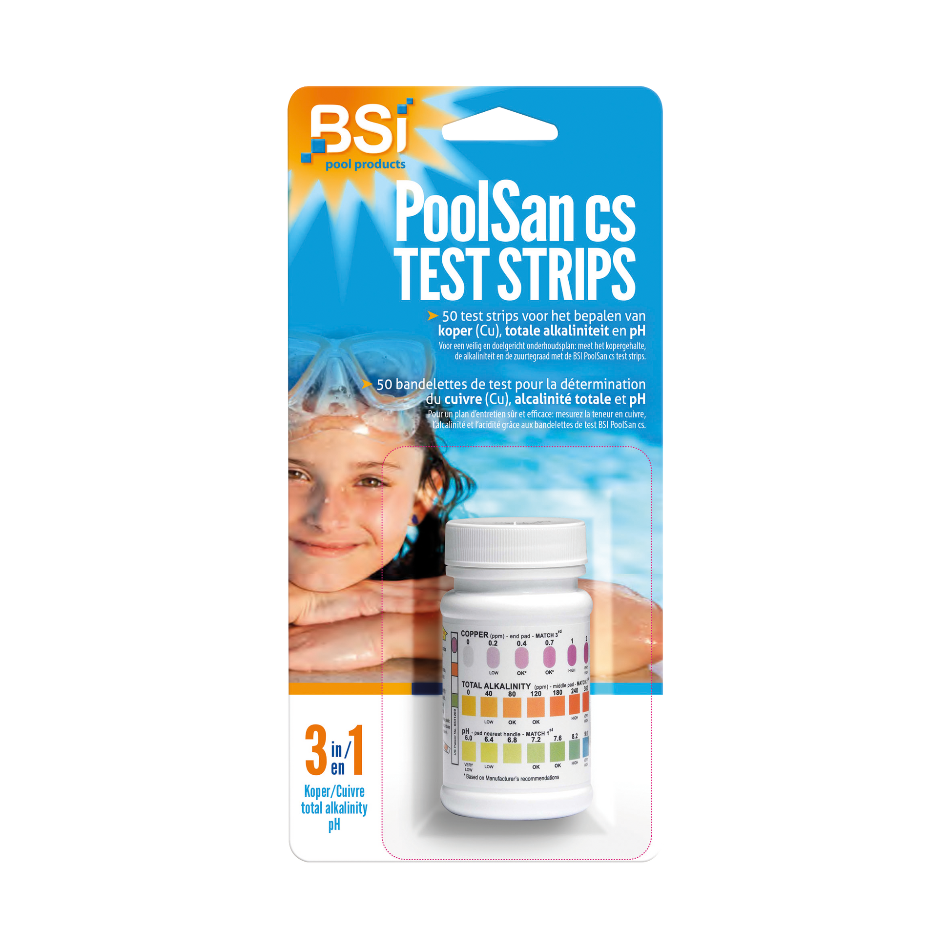 PoolSan  3 in 1 Test Strips 50 st
